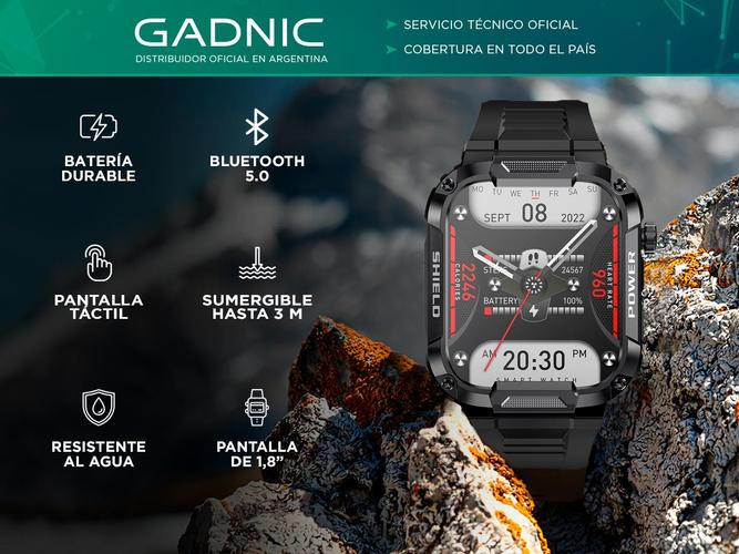 Smartwatch Reloj Deportivo Gadnic Android Resistente Al Agua  - 1