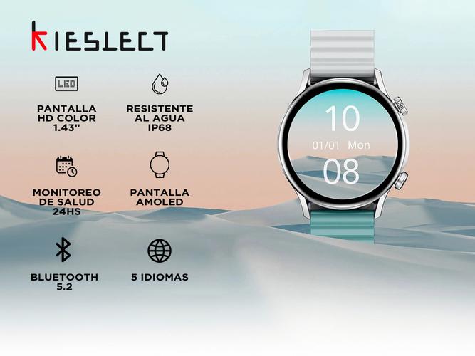 Smartwatch Kieslect Kr Pro -Pantalla 143 Amoled IP68 Malla Magnética - 1