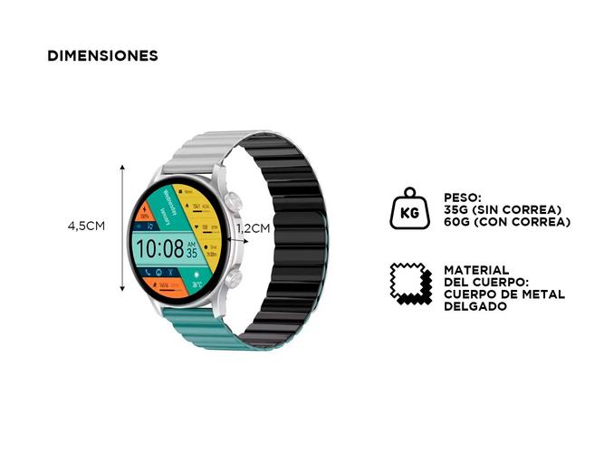 Smartwatch Kieslect Kr Pro -Pantalla 143 Amoled IP68 Malla Magnética - 4