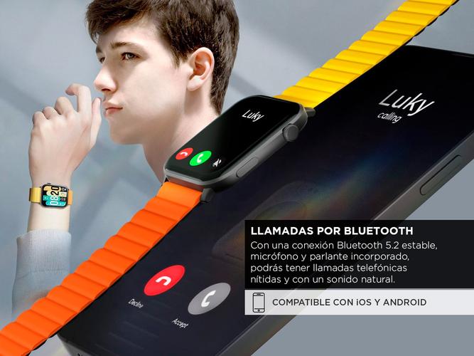 Smartwatch Kieslect Ks Pantalla IP68 Malla Magnética Bluetooth - 3