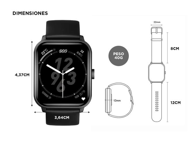 Smartwatch QCY Modo Deportivo y Salud - 4