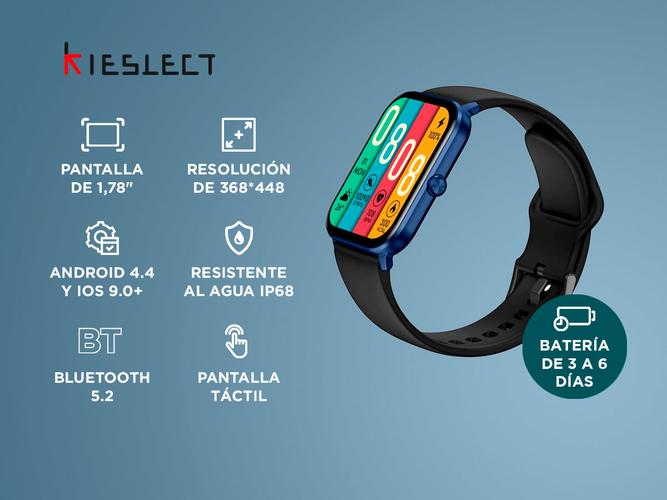 Smartwatch Kieslect Ks Mini Pantalla 178 IP68 Malla Magnética - 1