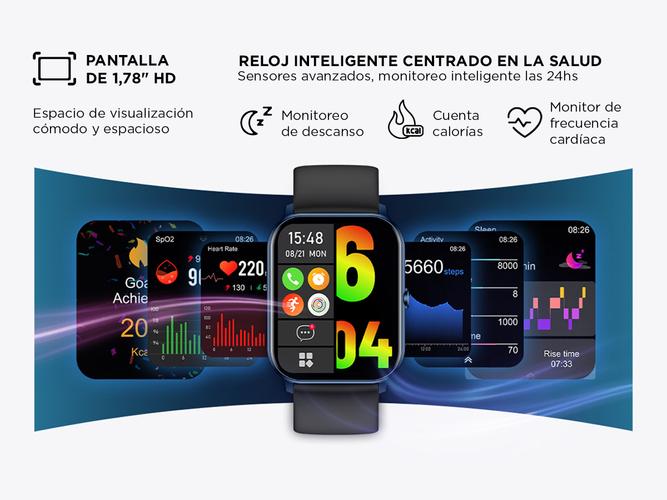 Smartwatch Kieslect Ks Mini Pantalla 178 IP68 Malla Magnética - 2