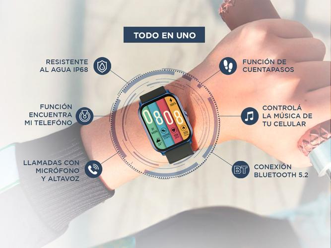 Smartwatch Kieslect Ks Mini Pantalla 178 IP68 Malla Magnética - 3