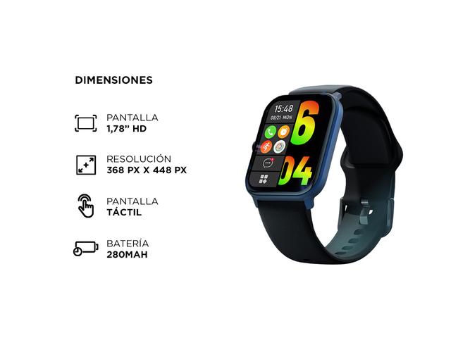 Smartwatch Kieslect Ks Mini Pantalla 178 IP68 Malla Magnética - 5