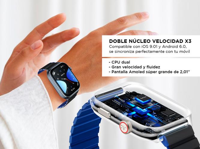Smartwatch Kieslect Ks 2 Pantalla 201 Amoled Doble Núcleo Malla Magnética - 4
