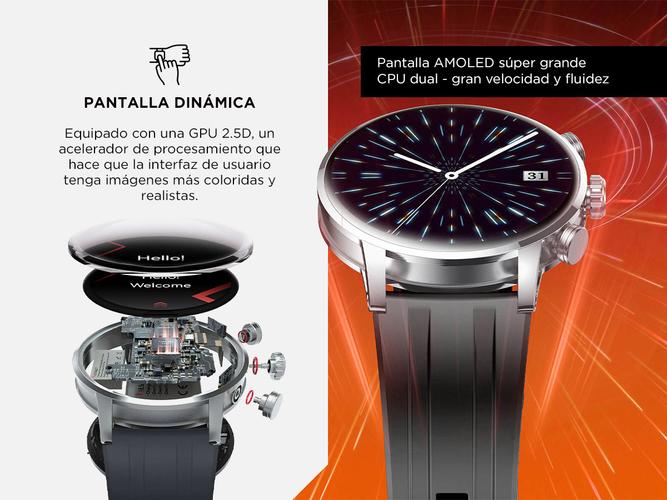 Smartwatch Kieslect Kr2 Pantalla 143 Amoled IP68 Malla Magnética - 2