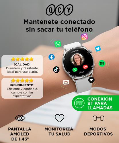 Smartwatch QCY GT2 S3 Deportivo Pantalla Amoled HD 143 - 1