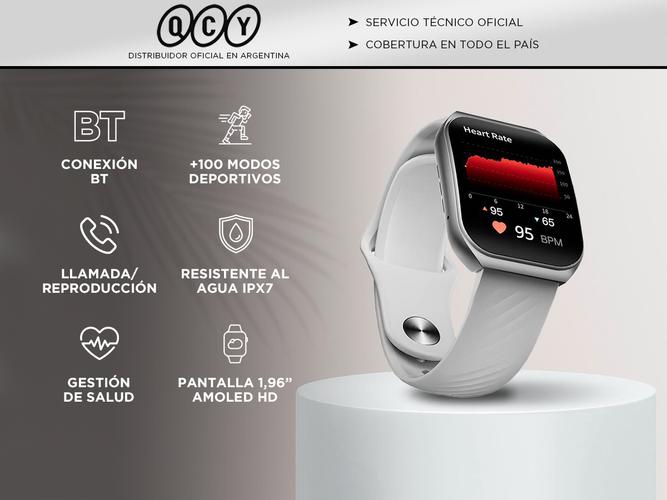 Reloj Smartwatch QCY GS2 196 AMOLED HD - 1