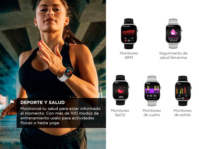 Reloj Smartwatch QCY GS2 196 AMOLED HD - 2