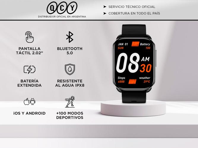 Smartwatch GS Qcy Reloj Deportivo Inteligente  - 1
