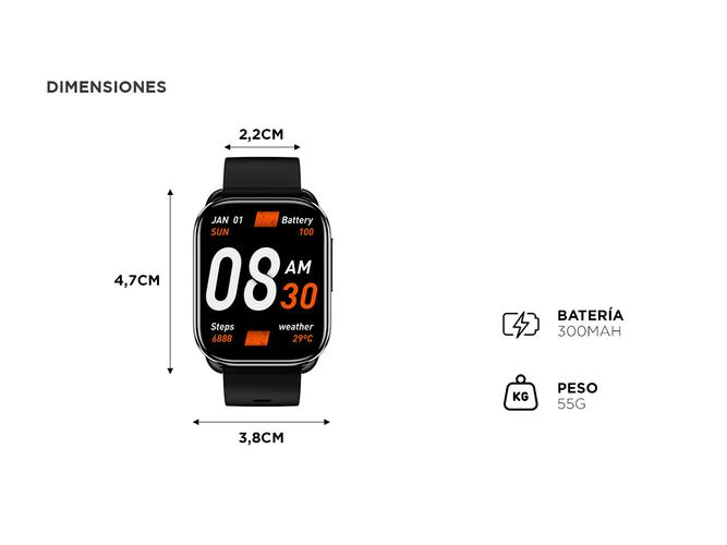 Smartwatch GS Qcy Reloj Deportivo Inteligente  - 4