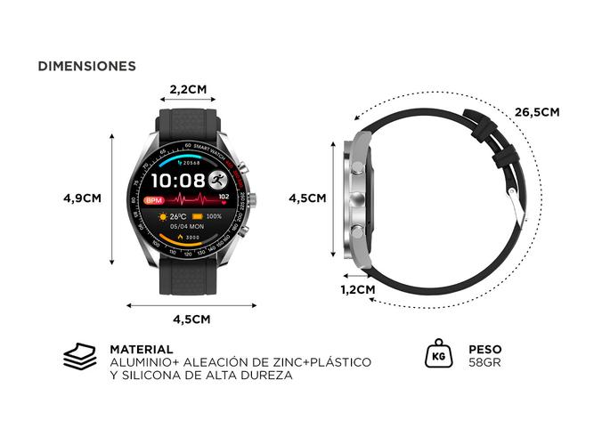 Reloj Smartwatch Gadnic Inteligente Función Llamada - 4