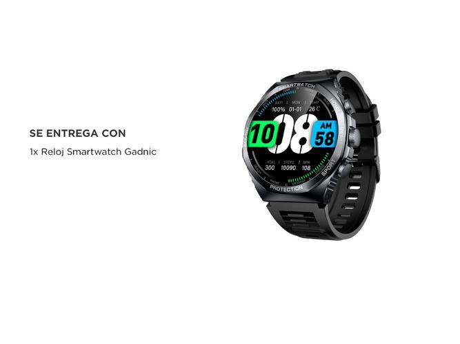 Reloj Smartwatch Gadnic Inteligente Función Llamada Pantalla táctil  - 6