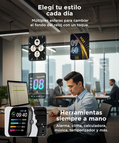 Reloj Smartwatch Gadnic Pantalla Táctil IP68 - 3