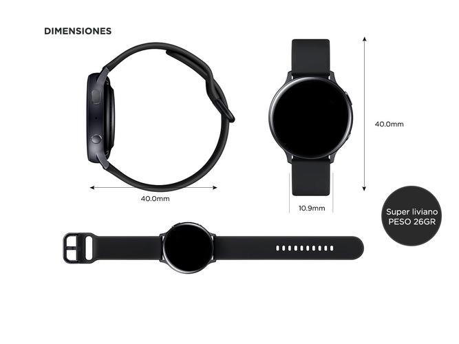 Smartwatch Samsung Galaxy Active 2 R830 40mm 4gb Bluetooth 5.0 Sumergible 50mt - 6