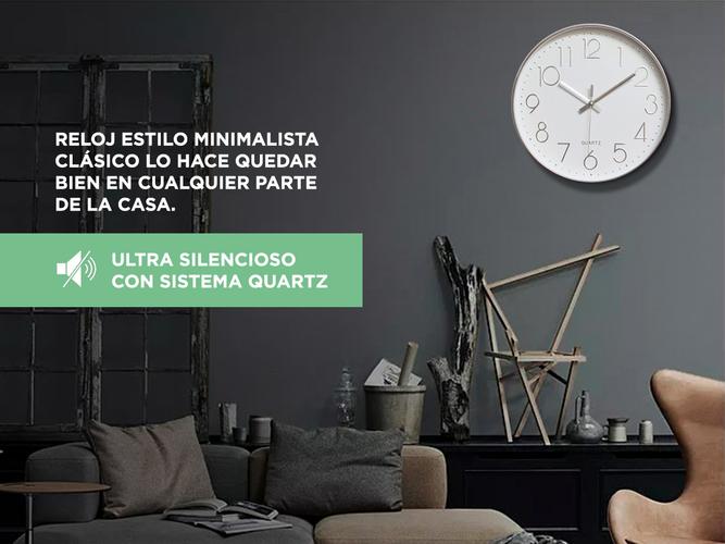 Reloj De Pared Gadnic Grande Quartz  Usado - 2