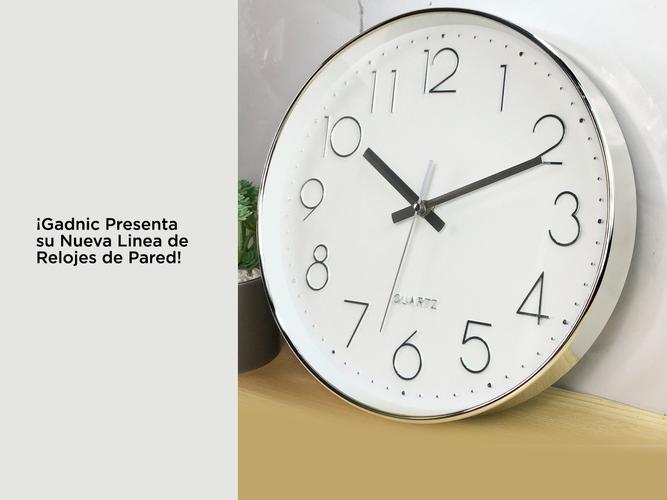Reloj De Pared Gadnic Grande Quartz  Usado - 3