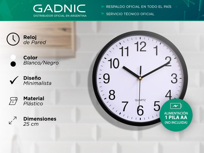 Reloj De Pared Gadnic Grande Quartz Para Cocina  - 1