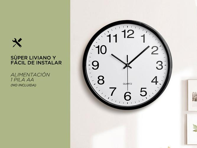 Reloj De Pared Gadnic Grande Quartz Para Cocina  - 2