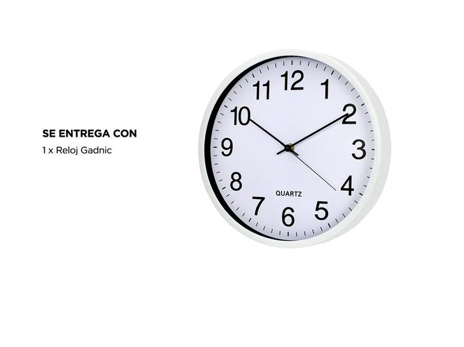 Reloj De Pared Gadnic Grande Quartz Para Cocina  - 5