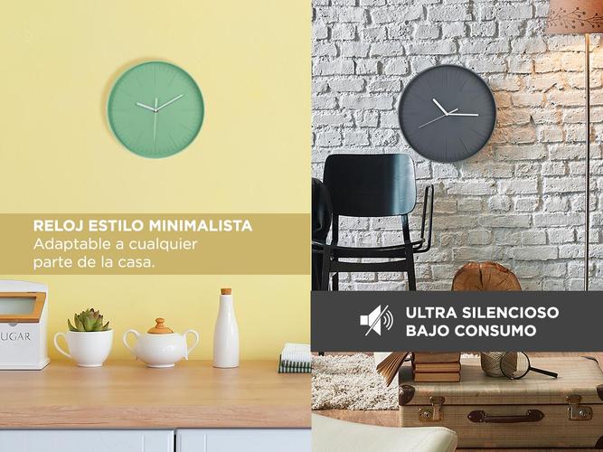 Reloj De Pared Escandinavo Gadnic Minimalista - 2