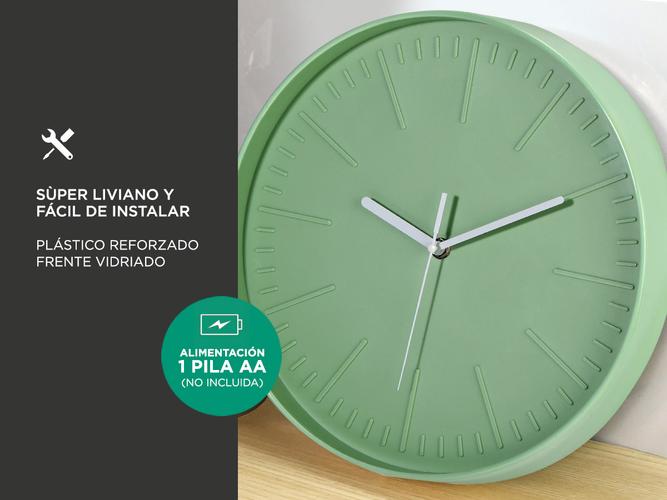 Reloj De Pared Escandinavo Gadnic Minimalista - 3