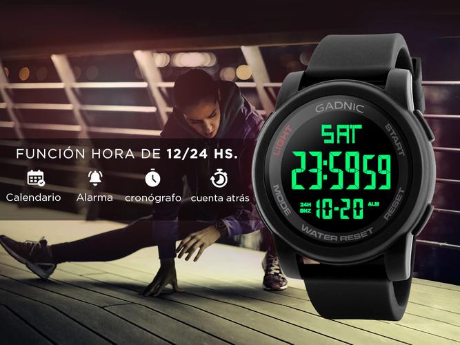 Reloj Digital Deportivo Gadnic Apolo Sumergible  - 3