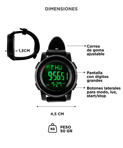 Reloj Digital Deportivo Gadnic Apolo Sumergible  - 5