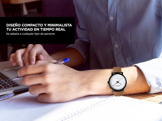 Reloj de Diseño Analógico Gadnic Hades Malla de Cuero - 2