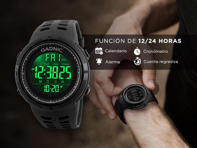 Reloj de Hombre Digital RM50F22 Gadnic Deportivo Malla Silicona  - 2
