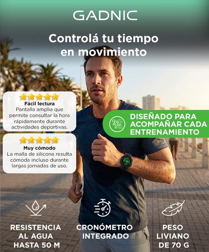 Reloj de Hombre Digital RM50F22 Gadnic Deportivo Malla Silicona  - 1