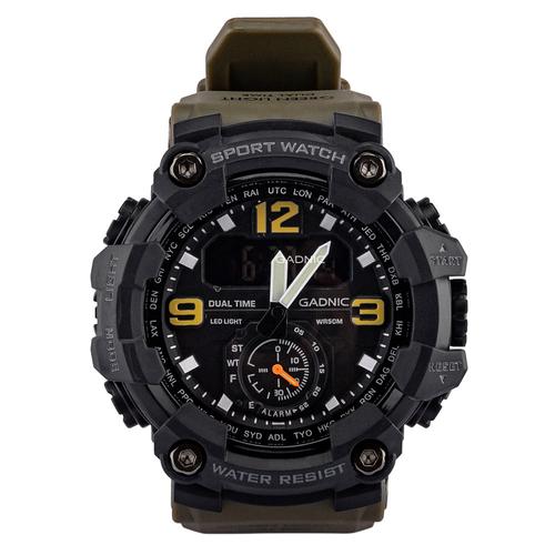 Reloj Digital Gadnic RM80F23 Hombres Sumergible Alarma Cronometro Display LED - 0