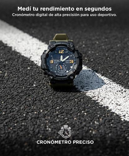 Reloj Digital Gadnic RM80F23 Hombres Sumergible Alarma Cronometro Display LED - 2