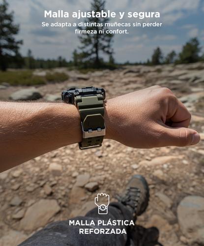 Reloj Digital Gadnic RM80F23 Hombres Sumergible Alarma Cronometro Display LED - 4