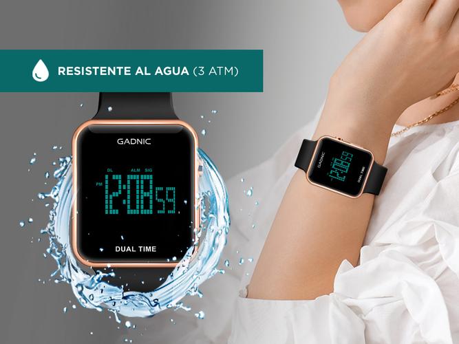 Reloj Gadnic RM90F24 Digital Unisex Gold  - 4