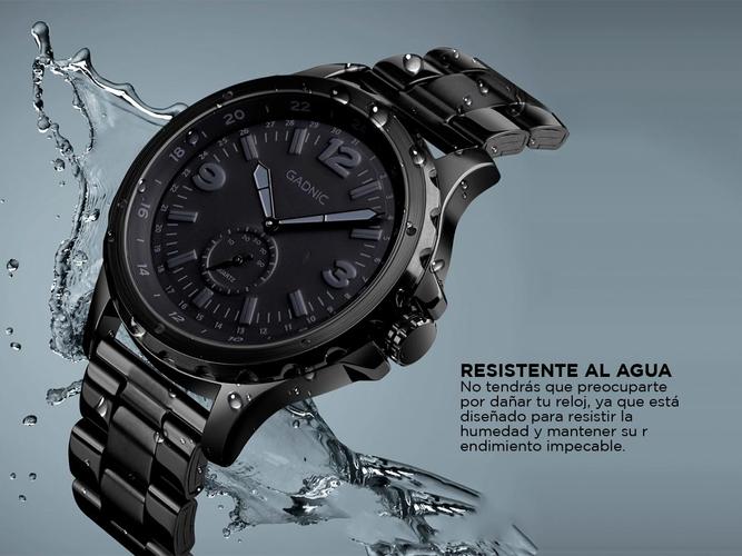 Reloj de Cuarzo Gadnic 1513BK Hombres Impermeable  - 3