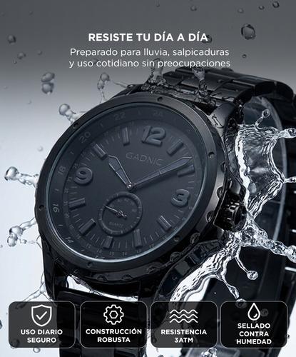 Reloj de Cuarzo Gadnic 1513BK Hombres Impermeable  - 3