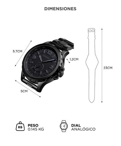 Reloj de Cuarzo Gadnic 1513BK Hombres Impermeable  - 5