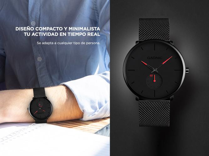 Reloj de Diseño Analógico Gadnic Ares Sumergible - 2