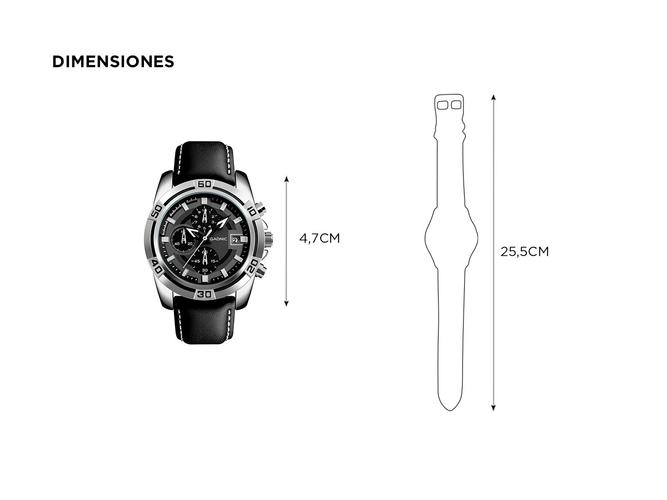 Reloj Pulsera para Hombre Gadnic Persefone Movimiento de Cuarzo  - 4