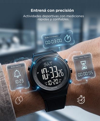 Reloj Digital Deportivo Gadnic Nemesis Pantalla LED - 2