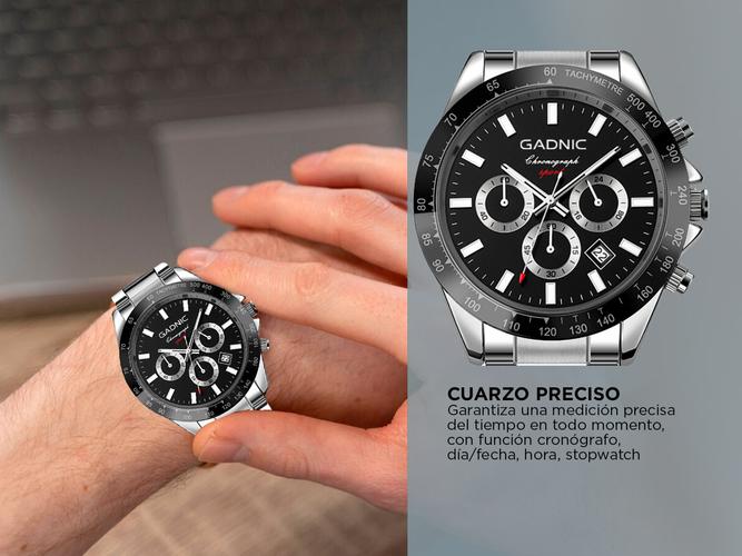 Reloj de Cuarzo para Hombre Gadnic Morfeo Resistente al Agua con Fecha y Hora - 3