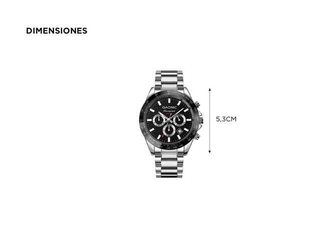 Reloj de Cuarzo para Hombre Gadnic Morfeo Resistente al Agua con Fecha y Hora - 4