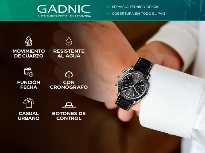 Reloj Para Hombre Gadnic EOLO Resistente al Agua con Cronógrafo - 1