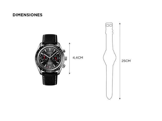 Reloj Para Hombre Gadnic EOLO Resistente al Agua con Cronógrafo - 4