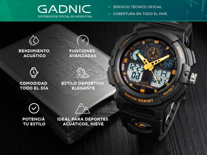 Reloj de Hombre Deportivo Gadnic Sealy Digital Cronógrafo - 1