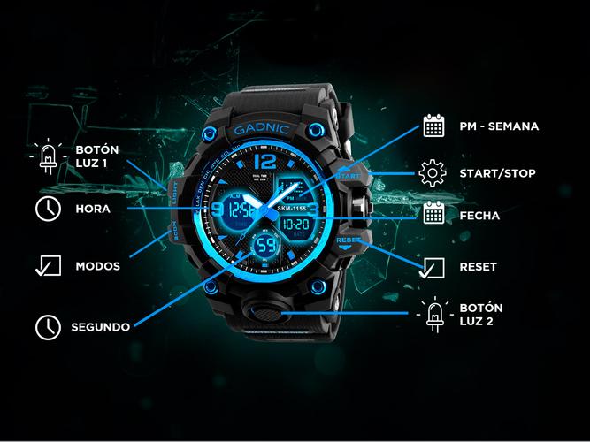 Reloj Deportivo Gadnic Digital Analógico Resistente Al Agua  - 2