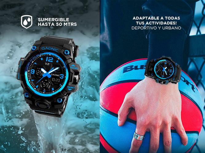 Reloj Deportivo Gadnic Digital Analógico Resistente Al Agua  - 3