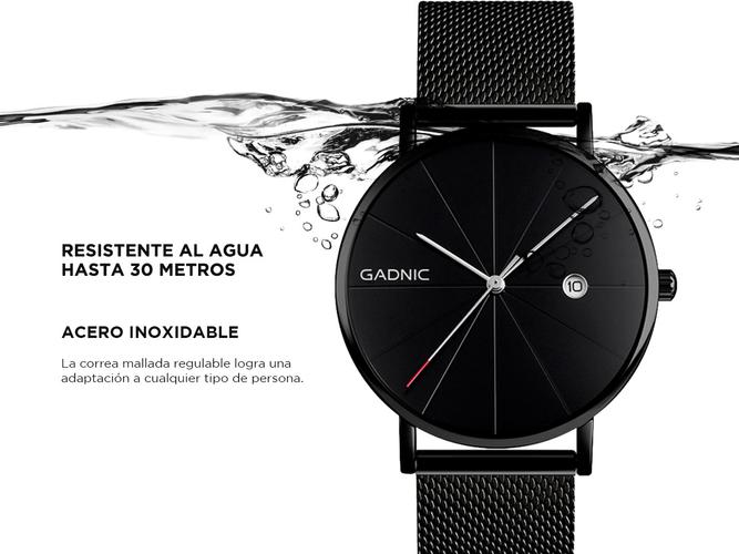 Reloj De Hombre Gadnic Cuarzo Analógico Impermeable  - 3